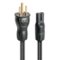 AudioQuest - NRG-Y2 3.3' Power Cable with C7 to 3-Prong Wall Plug Connectors - Black-Front_Standard