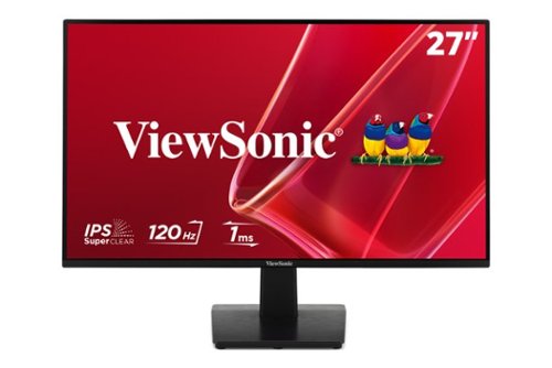 ViewSonic - VA2748-MH 27" 1080p IPS Monitor with 120Hz, Variable Refresh Rate, Eye Care, HDMI, and VGA Inputs - Black-Front_Standard 