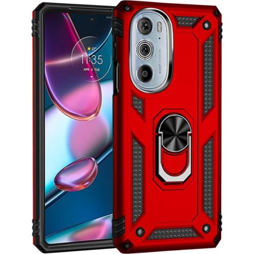 SaharaCase Military Kickstand Series Case for Motorola Edge+ (2022) - Red WHERE TO BUY