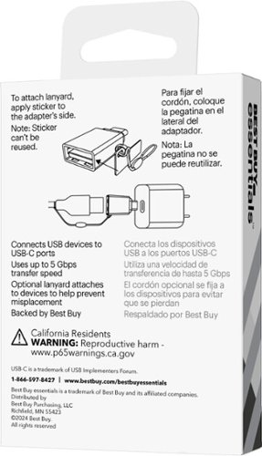 Best Buy essentials™ Female USB to Male USB-C Adapter (2-Pack) - Silver BUY IN SAUDI ARABIA