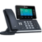 Yealink - SIP-T54W Business SIP IP Phone with Wi-Fi, 16 VoIP Accounts, 4.3" Color Display, Gigabit Ethernet, PoE, No Power Adapter - Black-Front_Standard