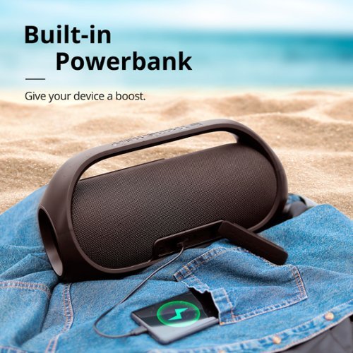 Tronsmart Bang Portable Speaker, 60W Loud Stereo Sound, IPX6 Waterproof Bluetooth Speaker with PowerBank, 15H Playtime, Outdoor - Black BUY IN EUROPE