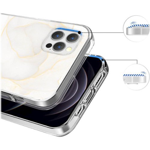 SaharaCase Marble Series Case for Apple iPhone 13 Pro - White/Gold HOW TO BUY