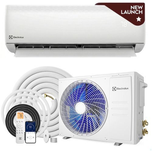 Electrolux - NEW Vega 12,000 BTU 19 SEER2 115V Single-Zone Ductless Mini Split Air Conditioner Heat Pump with 13ft Line Set - White