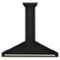 ZLINE - 48 inches - Convertible & Externally Vented - Wall Range Hood - Black Stainless Steel-Front_Standard