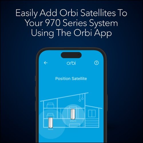 NETGEAR Orbi 970 Series BE27000 Quad-band Mesh Wi-Fi 7 Satellite – - White WHERE TO BUY