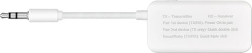 Insignia™ 3.5 mm to Bluetooth Audio Adapter - White BUY IN AUSTRALIA