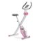 Sunny Health & Fitness - Foldable Magnetic Exercise X-Bike - Pink-Front_Standard