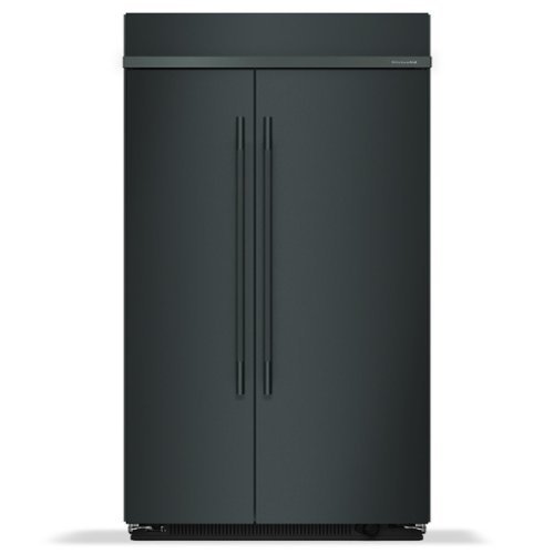 KitchenAid - 30 Cu. Ft. Built-In Side-by-Side Refrigerator with Platinum Interior - Juniper