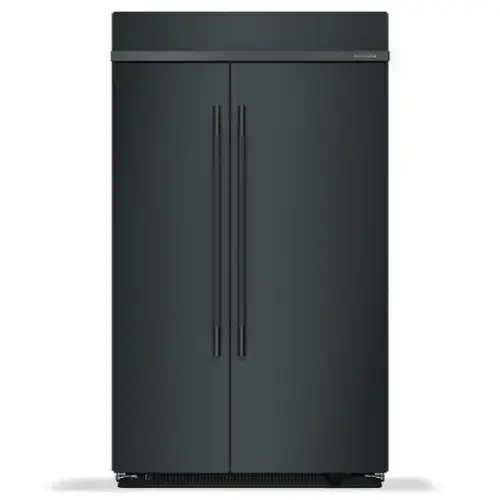 Front. KitchenAid - 30 Cu. Ft. Built-In Side-by-Side Refrigerator with Platinum Interior - Juniper.