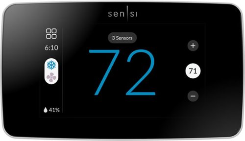 Emerson Sensi Touch 2 Smart Programmable Wi-Fi Thermostat-Works with Alexa - White Beveled Edge WORLDWIDE DELIVERY