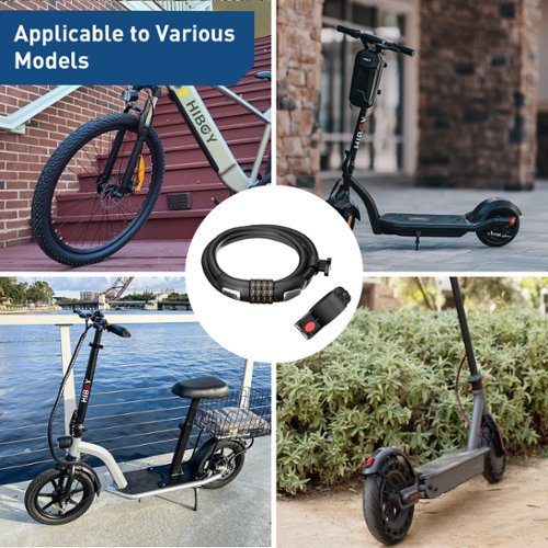 HiBoy Bike Lock, 3.3 Feet Bike Cable Locks - Black - Silver BUY IN AUSTRALIA