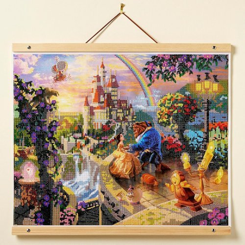 Cra-Z-Art : RoseArt Disney Dreams Diamond Art - Beauty and the Beast Falling in Love Gem Kit GLOBAL SHIPPING