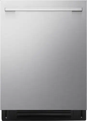 Front. LG - FlushFit 24" Top Control Smart Built-In Stainless Steel Tub Dishwasher with 3rd Rack, 1 Hour Wash & Dry Cycle and 39dBA - Printproof Stainless Steel.