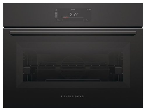 Fisher & Paykel - 24" 1.9 cu ft Built-in Combination Steam Single Oven, 6.8" Touchscreen - Compact - Minimal - Black