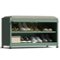 Malletson - 3-Tier Shoe Storage Bench, Metal Shoe Rack with Removable Seat Cushion, for Entranceways, Hallways and Bedrooms - Green-Front_Standard