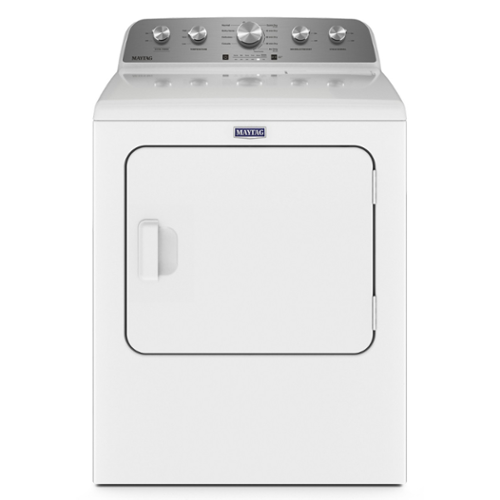 Maytag - 7.0 Cu. Ft. Electric Dryer with Extra Power Button - White