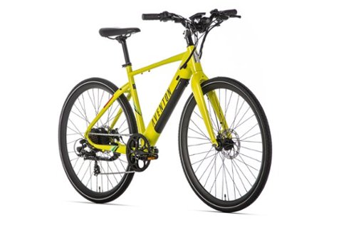 Aventon - Soltera 7-Speed Step-Over Ebike w/ 40 mile Max Operating Range and 20 MPH Max Speed - Regular - Citrine-Front_Standard 