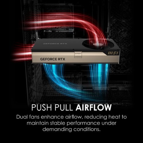 MSI NVIDIA GeForce RTX 5070 Ti 16G EXPERT OC 16GB GDDR7 PCI Express Gen 5 Graphics Card - Champagne Gold GLOBAL SHIPPING