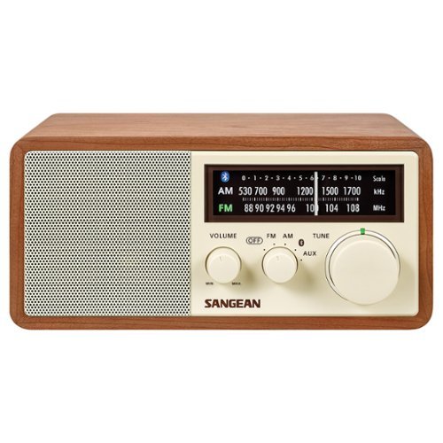 Sangean Bluetooth Tabletop Retro Wooden Cabinet AM/FM Aux Radio