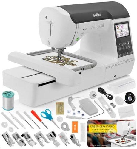 Brother - SE2000 Sewing and Embroidery Machine 5" x 7", Cuts Jump Stitches, Includes Embroidery Magic: Quick Start Video - White-Front_Standard 