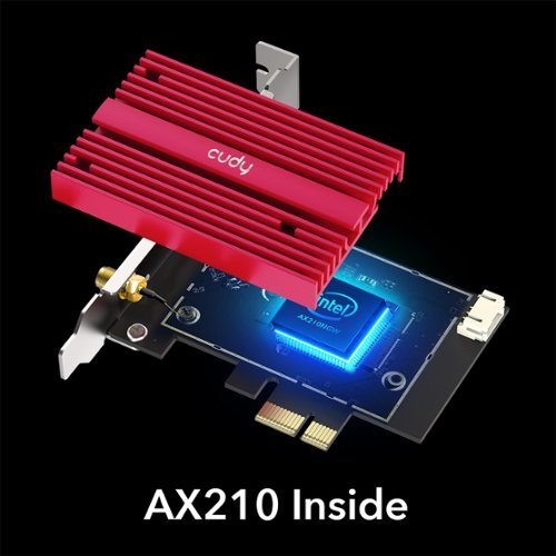 Cudy AX5400 Wireless Wi Fi 6E PCIe Card, Bluetooth 5.2/5/4.0