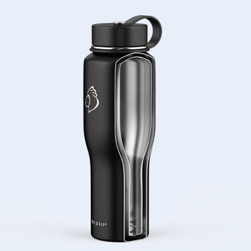 Buzio Insulated 32oz Tumbler with Straw Lid and Flex Lid - Black SHOP ONLINE