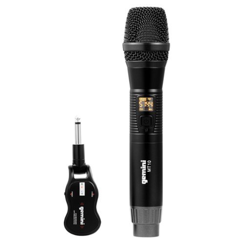 Gemini - GMU-M100 UHF Single Wireless Microphone System - Black-Front_Standard 