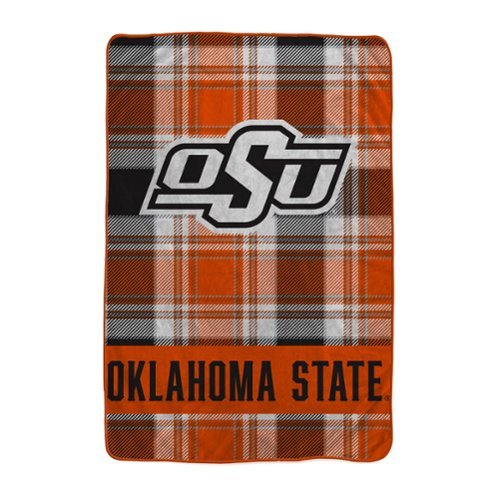 Pegasus - Oklahoma State Cowboys 66" x 95" Oversized Plaid FAN-mily Ultra Cozy Blanket - Multicolor-Front_Standard 