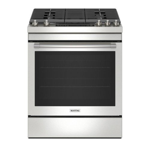 Maytag - 6.4 Cu. Ft. Freestanding Gas Range with Air Fry - Stainless Steel
