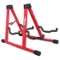 5 CORE - Double Guitar Stand A Frame Shape w Foam Arms Supports Acoustic Electric Bass Ukulele Banjo - Red-Front_Standard