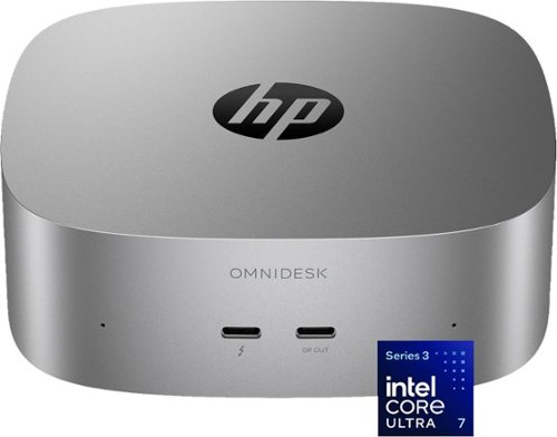 HP - OmniDesk Mini PC with Quad Display Support - Intel Core Ultra 7 356H - 16GB Memory - 512GB SSD - Smoke Silver