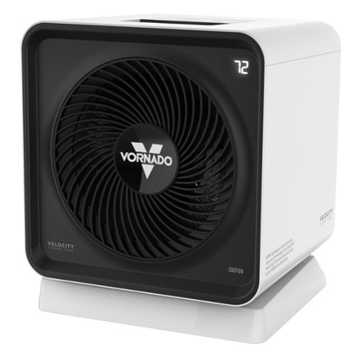 Vornado - VELOCITY 5 CUBE OSC 1500 Watt Indoor Electric Fan Space Heater with Oscillation and Advanced Safety Features - White