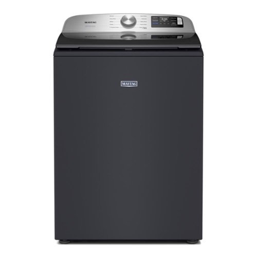 Maytag - 5.3 Cu. Ft. Smart Top Load Impeller Washer with Extra Power - Midnight Steel