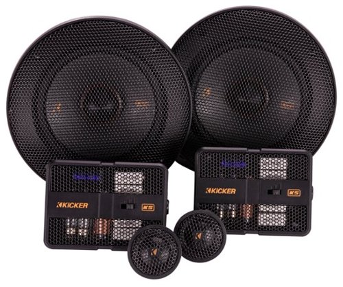 KICKER - KS Series 5.25" 2-Way Component Car Speakers - Black