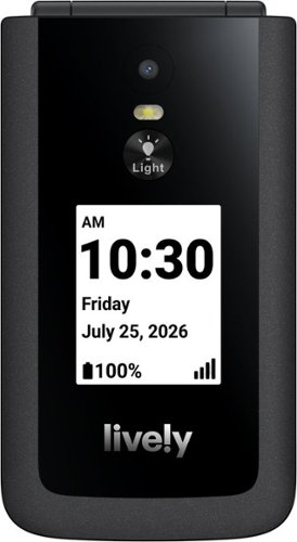 Lively® Lively - Jitterbug Flip3 Easy Prepaid Cell Phone - Black WORLDWIDE DELIVERY