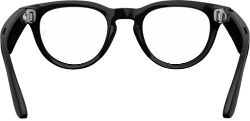 Ray-Ban Meta Headliner glasses with Meta AI, Audio, Photo, Video Compatability - Clear Lenses - Shiny Black BUY IN MIDDLE EAST