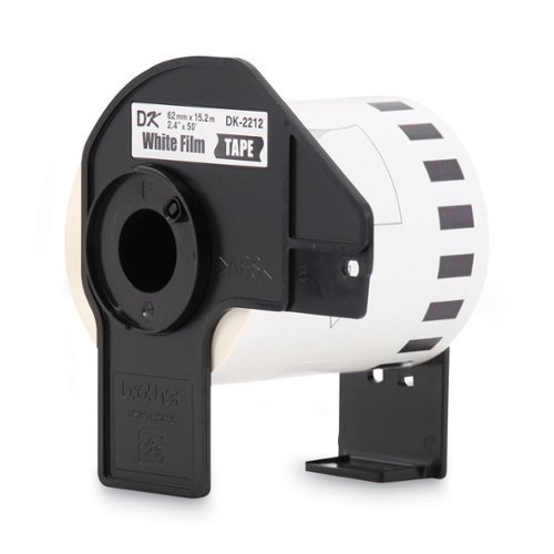 Brother DK2212 2.4 in. x 50 ft. Continuous Film Label Tape (1 Roll