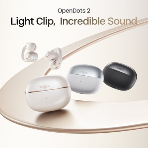 Shokz OpenDots 2 Open-Ear Clip-On True Wireless Bluetooth Earbuds - Gray BUY ONLINE