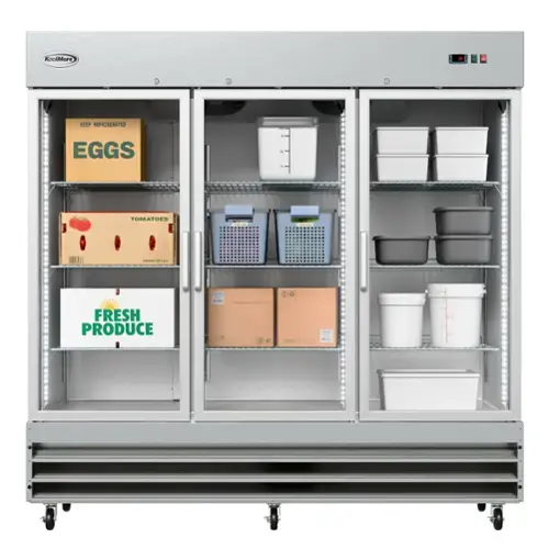 The image shows a refrigerator with a variety of items stored inside. There are several bowls placed on different shelves, and a box of eggs is also visible. The refrigerator is filled with a variety of food items, including fresh produce and other perishable goods. The refrigerator is likely used for storing and preserving these items, ensuring they remain fresh and safe to consume.