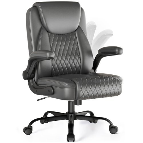 CloudRest Pro - Ergonomic Office Chair Swivel Tilt Gaming Chair with Lumbar Support Computer Chair - Gray-Front_Standard 