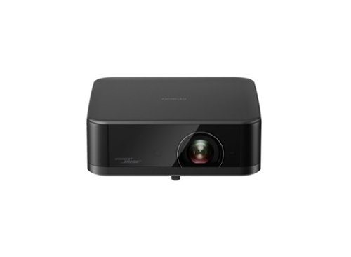 Epson - Lifestudio Pop Plus 4K PRO-UHD Portable Smart Projector, Sound by Bose, 700 Lumens Color & White Brightness, 3LCD, HDR - Black-Front_Standard 