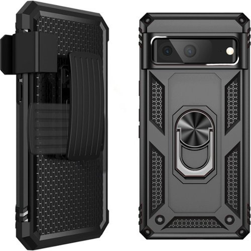 SaharaCase Military Kickstand Series with Belt Clip Case for Google Pixel 7 - Black HOW TO BUY