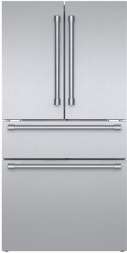 Thermador - 20.4 Cu. Ft. 4-Door Bottom Freezer French Door Smart Refrigerator with Professional Handles - Stainless Steel