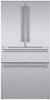 Thermador - Freedom Collection 20.4 Cu. Ft. 4-Door Bottom Freezer French Door Smart Refrigerator with Professional Handles - Stainless Steel-Front_Standard