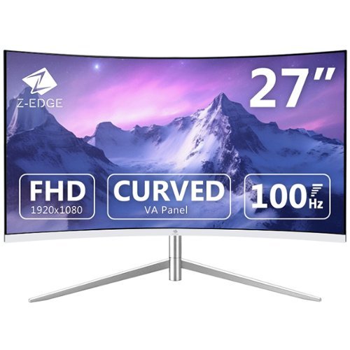 PC周辺機器 27&quot; 1920x1080 VA LED rdzdsi3 Amazon.com: Z-Edge 27-inch Curved Gaming Monitor, Full HD