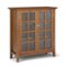Simpli Home - Acadian Medium Storage Cabinet - Light Golden Brown-Front_Standard