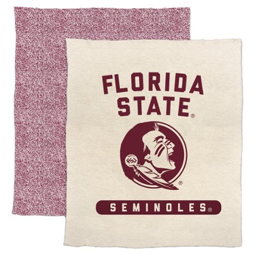 Logo Brands - Florida State Seminoles 50" x 60" Luxe Dreams Throw Blanket - Oatmeal-Front_Standard 
