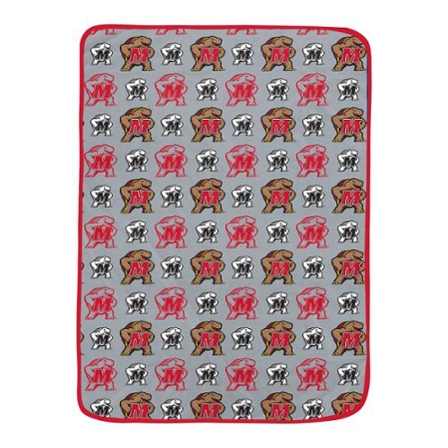 Pegasus - Maryland Terrapins 66" x 95" Oversized Logo Roll Ultra Cozy Blanket - Multicolor-Front_Standard 