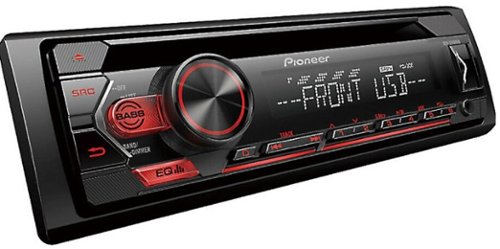 Pioneer - In-dash 50W 4-Ch. Wireless USB Control Audio CD Receiver Android Phones Compatible - Black-Front_Standard 